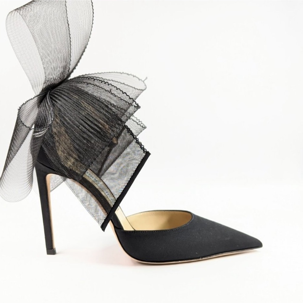Jimmy Choo Averly 100mm asymmetric pumps size 38.5  EU (MSRP $1125)